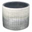 Found & Fable Indoor Alfie Silver Ombre Planter, Medium