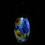 Glass Outdoor Solar Lantern with Butterfly, 10"