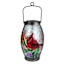 Glass Outdoor Solar Lantern with Cardinal, 10"