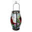 Glass Outdoor Solar Lantern with Cardinal, 10"