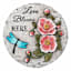 Dragonfly Flower Outdoor Stepping Stone, 10"