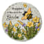 Bee Flower Outdoor Stepping Stone, 10"