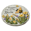Bee Flower Outdoor Stepping Stone, 10"