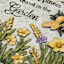 Bee Flower Outdoor Stepping Stone, 10"