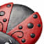 Ladybird Outdoor Stepping Stone, 10"