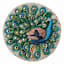 Peacock Outdoor Stepping Stone, 10"