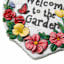 Flower Heart Outdoor Stepping Stone, 10"