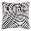 Crosby St. Black & White Waves Woven Outdoor Throw Pillow, 18"