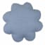 Sunny Club Blue Flower Shaped Outdoor Throw Pillow, 17"