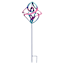 Purple Wind Spinner Yard Stake, 42"