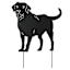 24In Standing Labrador Silhouette Stake