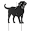 24In Standing Labrador Silhouette Stake