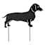 24In Dachshund Silhouette Stake