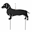 24In Dachshund Silhouette Stake