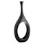 Black Open Circle Floor Vase, 48"
