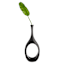 Black Open Circle Floor Vase, 48"