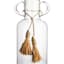 Honeybloom Clear Glass Vase with Tassels, 18"