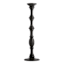 Small Black Wooden Oversized Candle Holder, 30"
