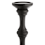 Small Black Wooden Oversized Candle Holder, 30"