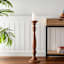Honeybloom Brown Wooden Oversized Candle Holder, 30"