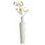 White Oversized Metal Bottle Vase, 36"