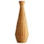 Oversized Hourglass Rattan Vase, 34"