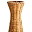 Oversized Hourglass Rattan Vase, 34"