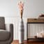 White Ceramic Black Patterned Oversized Vase, 30"