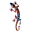 Metal Talavera Gecko Outdoor Wall Decor, 28"