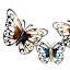 Metal Bronzed Butterfly Trio Wall Decor, 31"