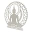 Found & Fable Metal Buddha & Lotus Flower Outdoor Wall Decor, 20"