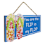 You are the Flip to my Flop Outdoor Wall Decor, 14"