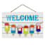Welcome Summer Popsicles Wooden Outdoor Wall Decor, 16"