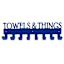 Metal Blue Towels Wall Hook, 22"