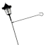 Solar Flag Holder Stake with Solar Light