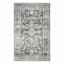 Emerald Green Medallion Washable Chenille Accent Rug with Non-Slip Back, 27x45
