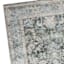 Emerald Green Medallion Washable Chenille Accent Rug with Non-Slip Back, 27x45