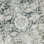 Emerald Green Medallion Washable Chenille Accent Rug with Non-Slip Back, 27x45