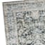 Emerald Green Medallion Washable Chenille Accent Rug with Non-Slip Back, 20x34