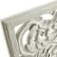 Gray Wash Hand Carved Wooden Panel Baroque Wall Decor, 18x48