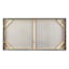 Crosby St. Abstract Oil Painting With Black & Silver Frame, 28x56