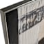 Crosby St. Abstract Oil Painting With Black & Silver Frame, 28x56