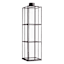 Black Metal Rectangle Cutout Oversized Lantern, 30"