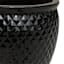 Halsey Black Ceramic Jar Outdoor Planter, Medium