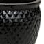 Halsey Black Ceramic Jar Outdoor Planter, Small