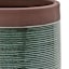 Honeybloom Green Calista Ceramic Outdoor Planter, Medium