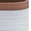 Honeybloom White Calista Ceramic Outdoor Planter, Medium
