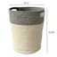 Round Fabric Laundry Hamper, Blue