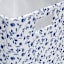 White & Light Floral Fabric Modular Cube, 10.5"