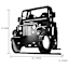 Lake & Lodge Metal Jeep Wall Art, 23x17